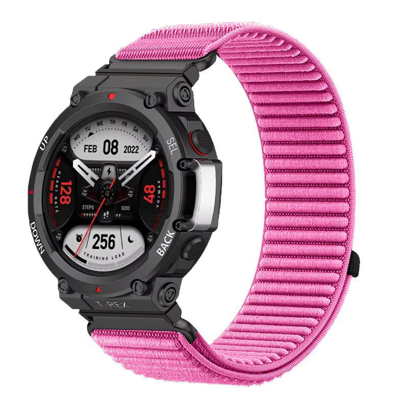 CAOWTAN Uhrenarmband Nylon, Schwarz, Amazfit T-Rex 3/2/Pro/Ultra - Bild 5