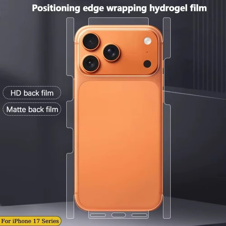 HD Clear Displayschutzfolie aus weichem TPU für Apple iPhone 17 Pro und iPhone 17 Pro Max, transparent, kratzfest und bruchsicher - Bild 2