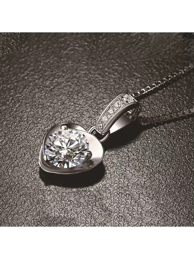 SAY Halskette 925 Silber, Gold, Zirkonia, Damen - Bild 4