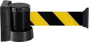 Moravia Wandgurt MORION Absperrband gelb/schwarz schraffiert Gurtlänge: 300 cm - Bild 1