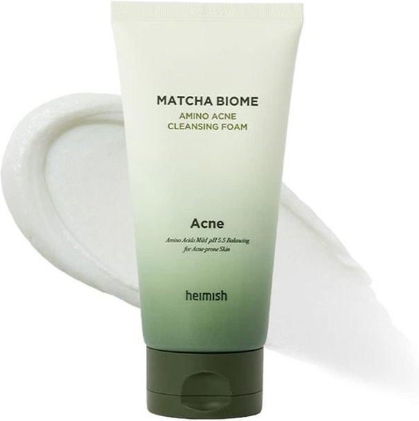 heimish Matcha Biome Amino Reinigungsschaum, 150g, für unreine Haut - Bild 1