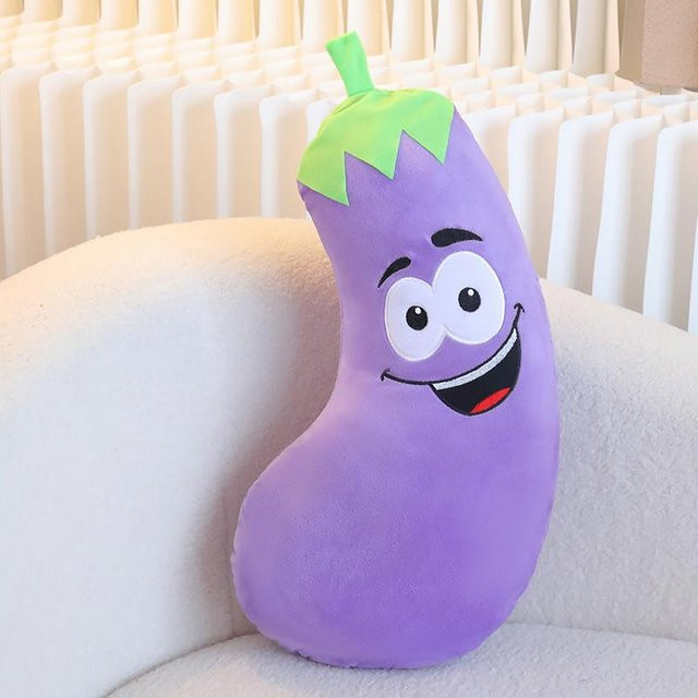 Yiran toy Gemüse Plüschtier, Knoblauch Chili Aubergine, Kuscheltier - Bild 1