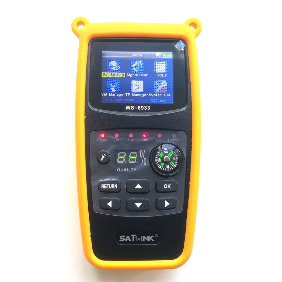 Satlink WS-6933 Digitaler Satellitenfinder DVB-S2 Signalfinder mit 2,1-Zoll-LCD-Display für C- und Ku-Band - Bild 4
