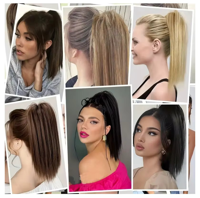 H&STAR Haarverlängerung Clip-in Pferdeschwanz, synthetisch, Damen - Bild 5