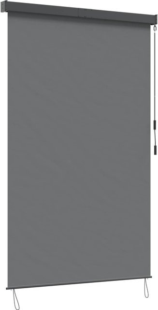 VIDAXL Thermische Jalousie Hellgrau, Semi-transparentes Rollo aus Stoff und Aluminium, B/H: 160 x 250 cm - Bild 1
