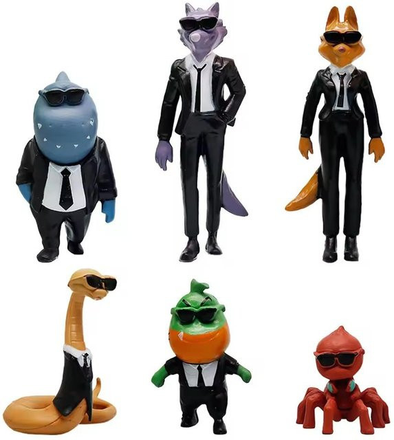 Die Gangster 2 Actionfiguren, Anime Modell Spielzeug, 6-teiliges Set, ab 14 Jahren - Bild 1