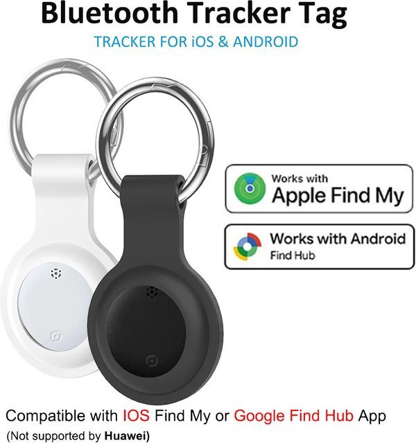 Leapii Bluetooth Smart Tracker Key Finder in Schwarz für iOS und Android kompatibel mit Google Find My Device App - Bild 1