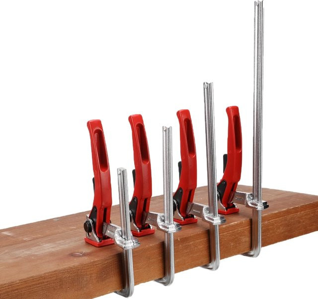 Wolfcraft Quick Rail Clamp in Rot für MFT und Schienensysteme B/H: 120 x 60 mm, 160 x 60 mm, 200 x 60 mm - Bild 1