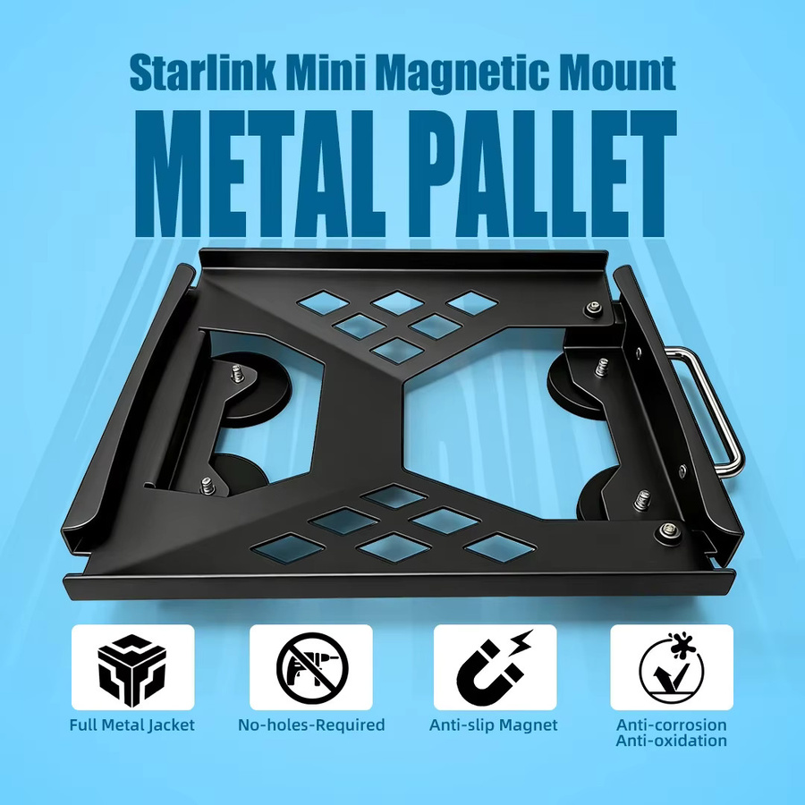 Starlink Mini Magnetische Autohalterung Schwarz Dachmontage-Kit für Starlink Mini Dish - Bild 2