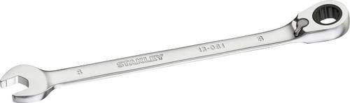 Stanley Ringmaulschlüssel mit Ratsche in Silber, Schlüsselweite 8 mm - Bild 1
