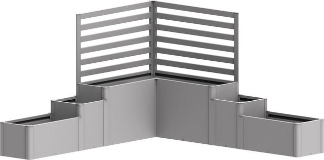 Biohort Pflanzkasten DaVinci Silber-Metallic B/H/T: 299,5 x 168 x 299,5 cm - Bild 1