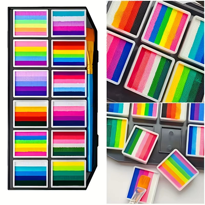 EYIR Gesichts- und Körperfarbenpalette, 65 Farben, Unisex - Bild 5