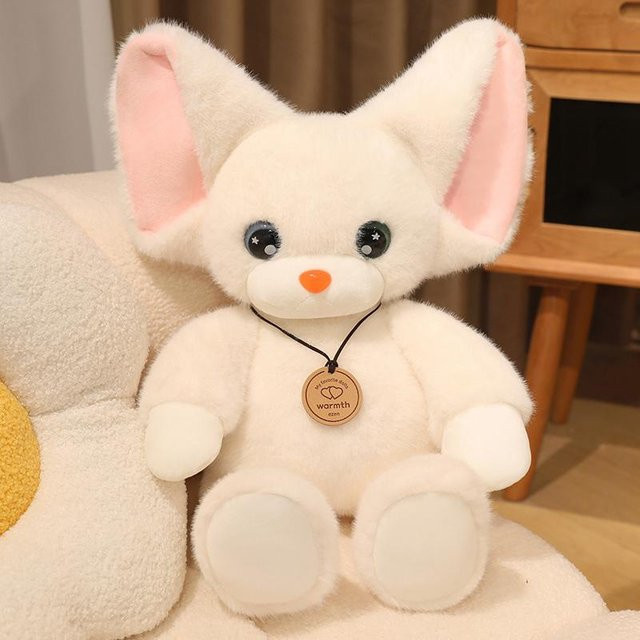 Kawaii Devon Rex Katzen Plüschtier, weiß, ab 14 Jahren - Bild 1
