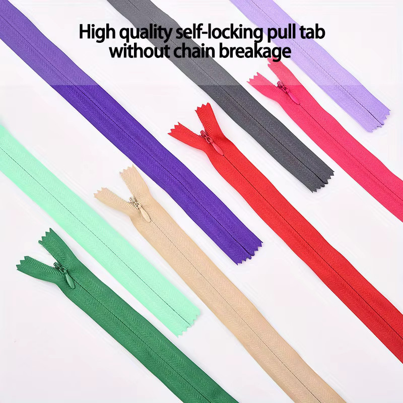 Set aus unsichtbaren Nylon-Reißverschlüssen in verschiedenen Farben und Größen für Kleidung, Taschen und Kissen - Bild 1