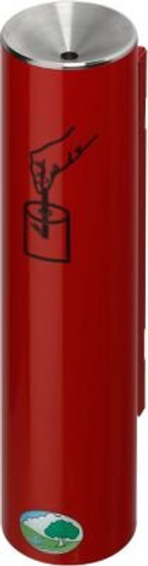 VAR Sicherheitsascher H 30 Wandmontage aus Edelstahl in Feuerrot RAL 3000 mit 0,6 l Fassungsvermögen - Bild 3