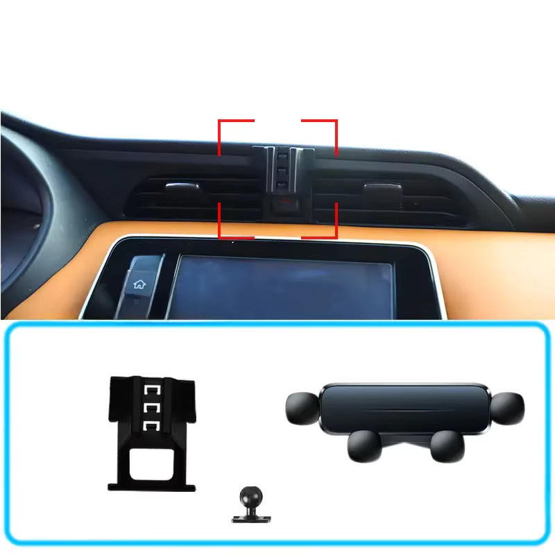 Schwerkraft-Handyhalterung für Nissan Kicks 2017-2022, GPS-Mobilhalterung in Schwarz - Bild 5