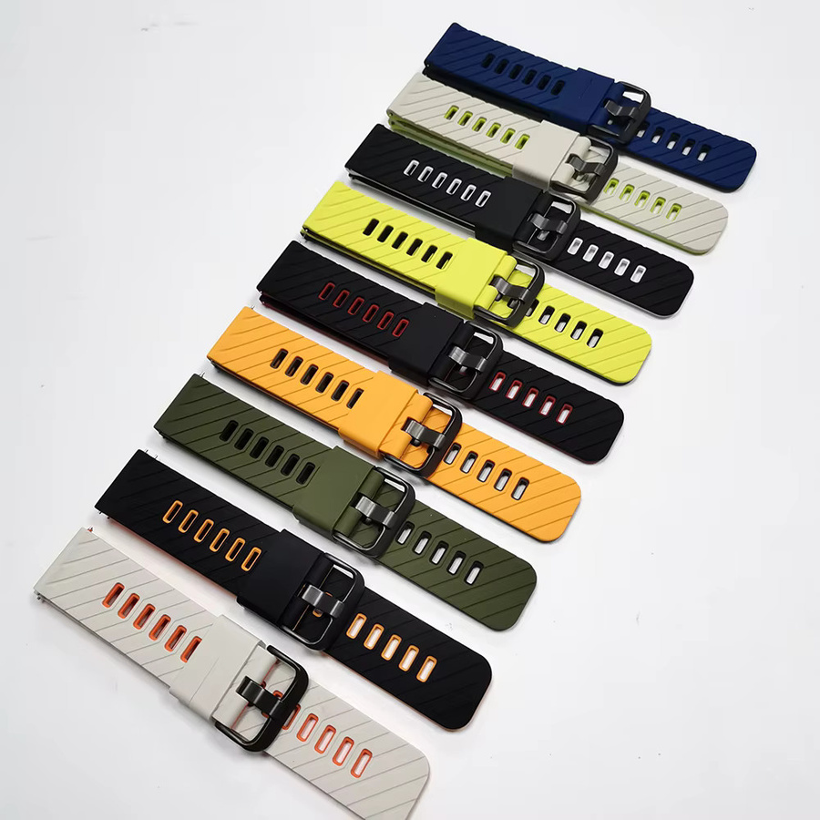 Uhrenarmband Silikon, Bunt, Unisex, 22 mm - Bild 2