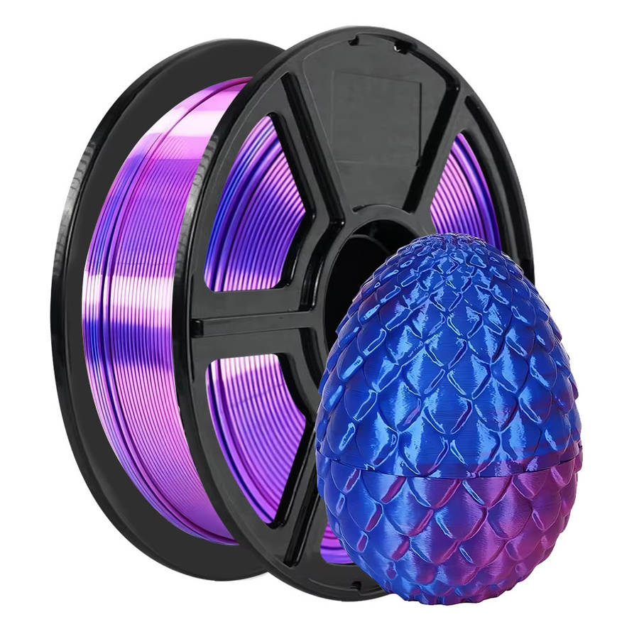3D Maliang PLA Filament Seide Zweifarbig Blau-Rot und Blau-Grün 1,75 mm 2x 250 g für FDM-Drucker - Bild 3