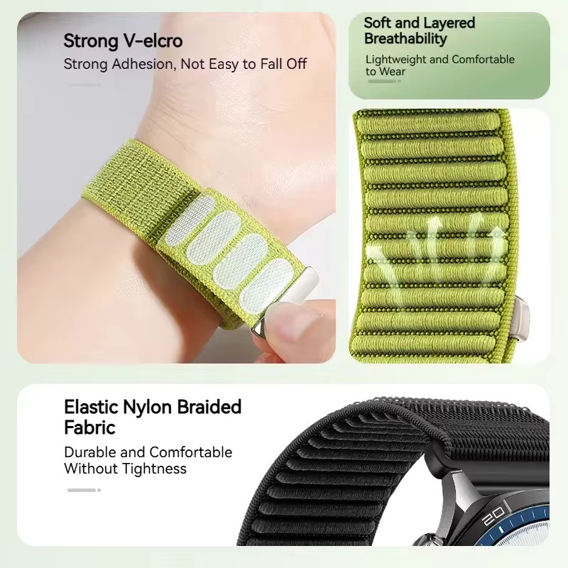 Haylou Uhrenarmband Textil/NATO, 20 mm, 22 mm, Unisex - Bild 2