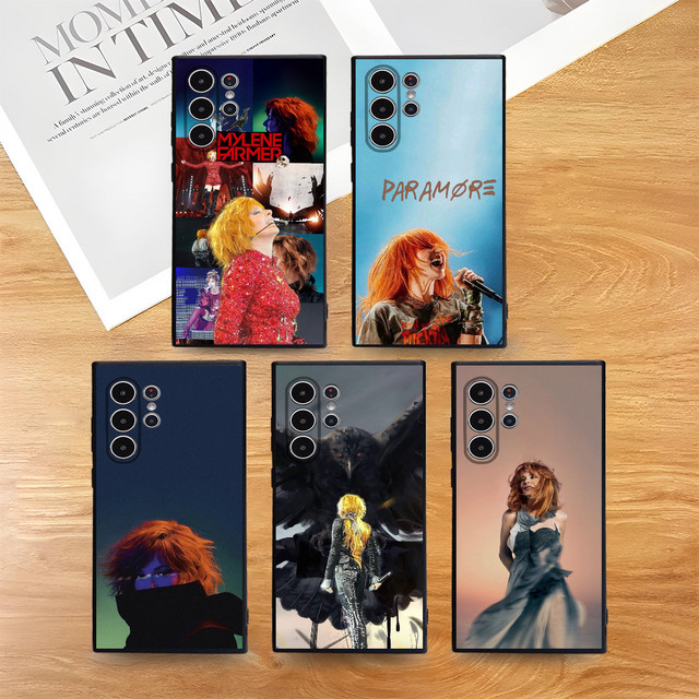 Mylene Farmer Funda Handyhülle für Samsung Galaxy S21 S22 S23 S24 S25 FE Plus Ultra in Multicolour aus weichem TPU - Bild 1