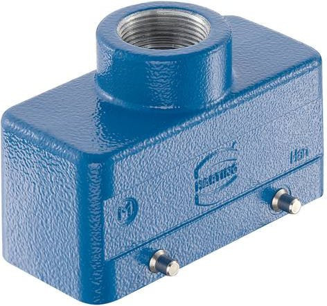 HARTING Tüllengehäuse 19 36 016 1421 19360161421 in Blau aus Zinkdruckguss - Bild 1