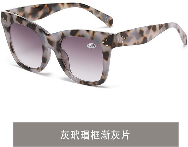 Yiran toy Progressive Lesebrille, oval, Kunststoff, grau, Unisex, Vollrand - Bild 1