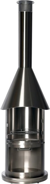 Buschbeck Auckland Prestige Edelstahlgrill aus gebürstetem Edelstahl mit Schwenkgrillfunktion und Grillrost aus Edelstahl - Bild 1