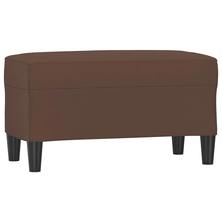vidaXL Sitzbank aus Kunstleder in Braun, B/T/H: 70 x 35 x 41 cm - Bild 2