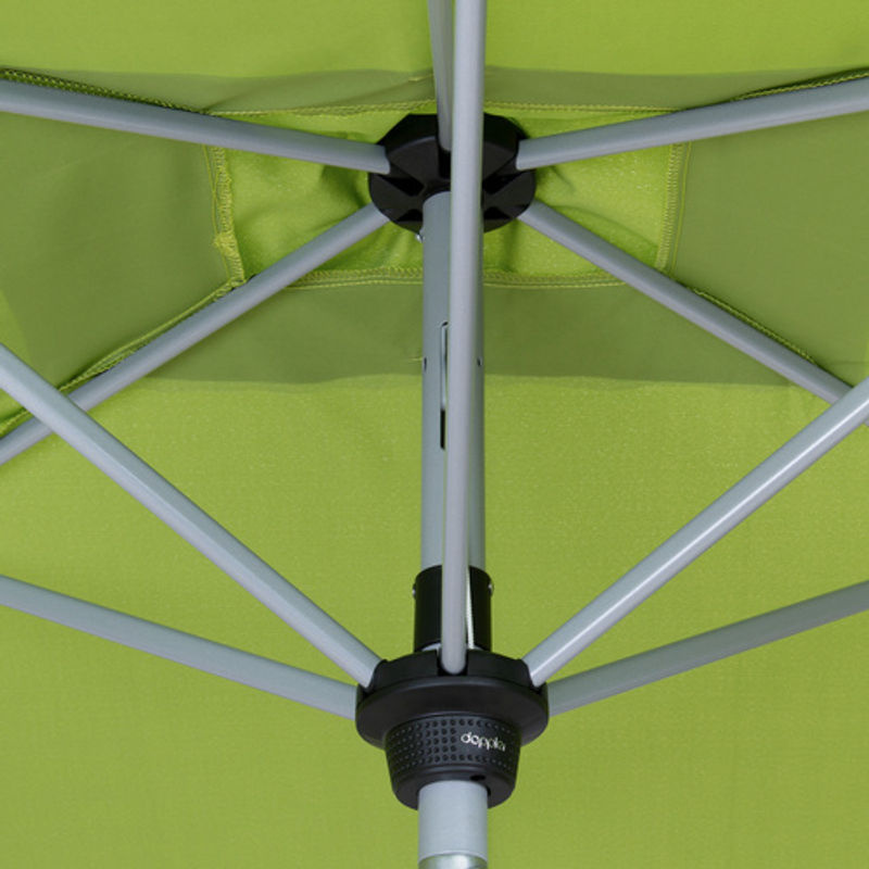 Doppler Sonnenschirm Active in Grün mit UV-Schutz 50+ und Abknickfunktion, B/H/T: 14 x 210 x 294 cm - Bild 4