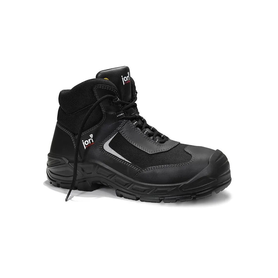 Elten Sicherheitsschnürstiefel Jo BUILDER Compo Mid ESD S3S aus Rindleder in Schwarz, Größe 45 - Bild 2