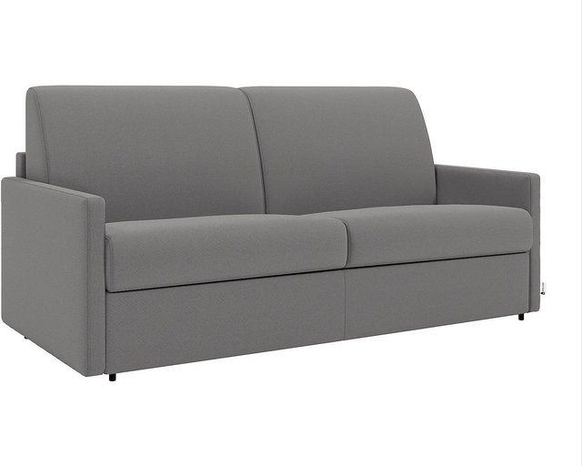 Vente-unique Schlafsofa Calife in Hellgrau mit Stoffbezug - Bild 1