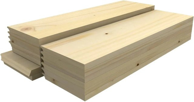 Kordo Setzstufen Treppe 1/4 Gewendelt Normandie in Beige - Bild 1
