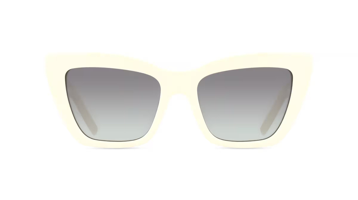 Karl Lagerfeld KL6158S Sonnenbrille Cat Eye, Vollrand, Acetat, Unisex, weiß - Bild 1