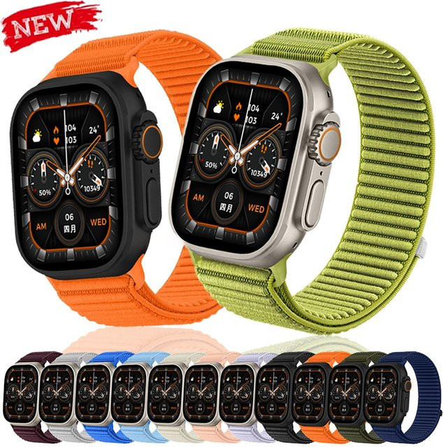 CAOWTAN Uhrenarmband Nylon, geflochten, Unisex - Bild 1
