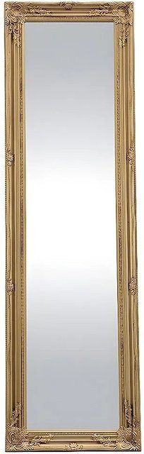 Vente-unique Standspiegel Honore in Gold mit Füßen aus Eukalyptusholz, Breite: 50 cm, Höhe: 170 cm - Bild 1