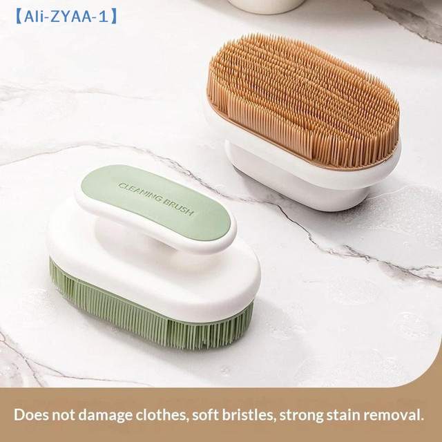 JETTING Schuhbürste aus PE-Material in Braun und Weiß zum Reinigen und Waschen von Schuhen und Kleidung - Bild 1