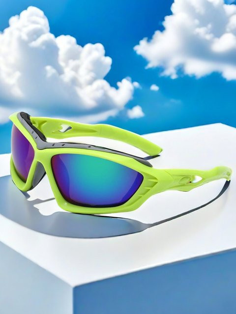 Sharif Sportsonnenbrille, Vollrand, Kunststoff, Multicolor, Unisex - Bild 1
