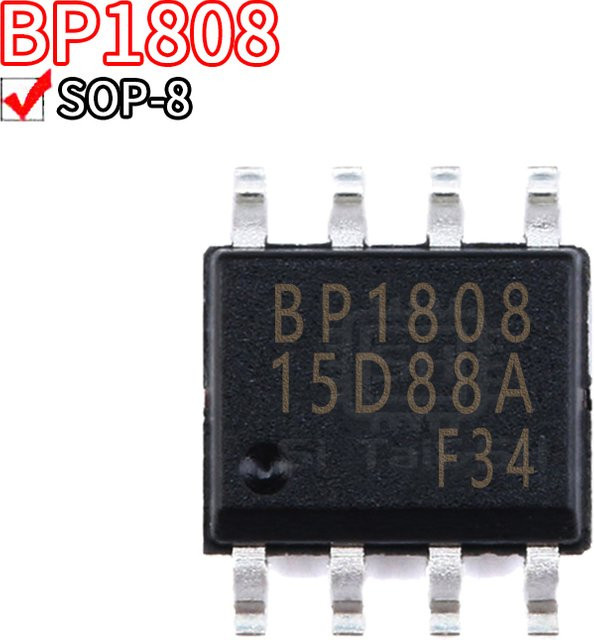 5er Set Si Tai&SH BP1808 LED Konstantstrom-Treiber-Chip IC Patch SOP8 in Schwarz - Bild 1