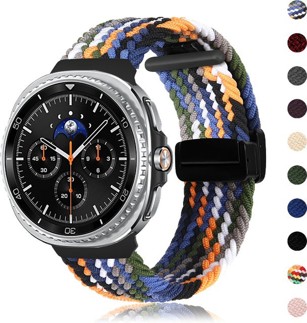 Uhrenarmband Nylon, Magnetband, Samsung Galaxy Watch 8, Unisex, Bunt - Bild 1