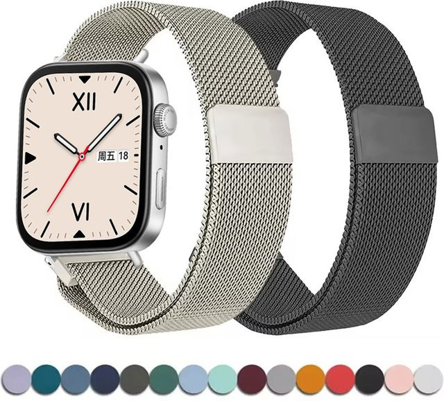 Aiss Uhrenarmband Milanaise, Edelstahl, Unisex - Bild 1