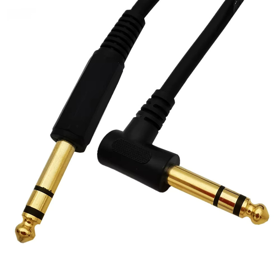 BSN Stereo-Audiokabel mit 3,5 mm Klinkenstecker und 6,35 mm TRS-Stecker, schwarz - Bild 2