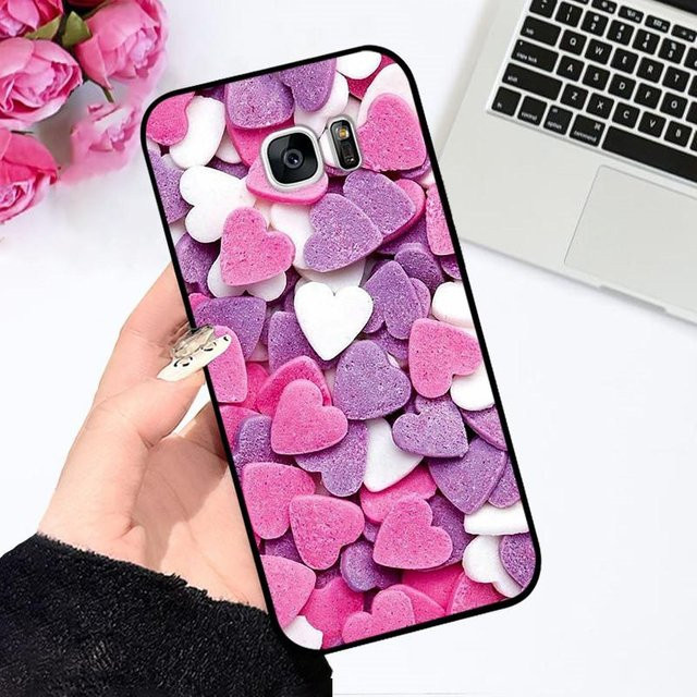 Niedliche Astronaut Silikonhülle aus weichem TPU für Samsung Galaxy S7 Edge, S7 und S6 Edge in Multicolor - Bild 1