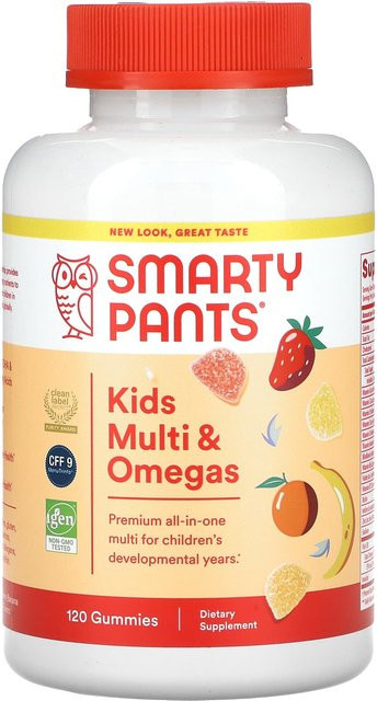 SmartyPants Kindernahrung Multivitamin und Omega-3 Erdbeer-Banane-Orange-Zitrone 120 g - Bild 1