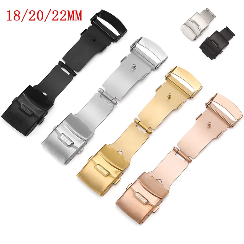 CHIICSMART Uhrenarmband-Verschluss Faltschließe, Edelstahl, Silber, Unisex - Bild 2