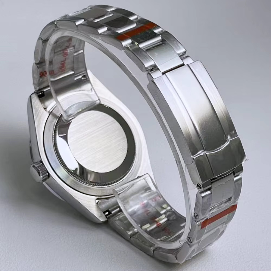 HUAYRA Armbanduhr Edelstahl, Automatik, 39 mm, Herren, Silber, Schwarz - Bild 4
