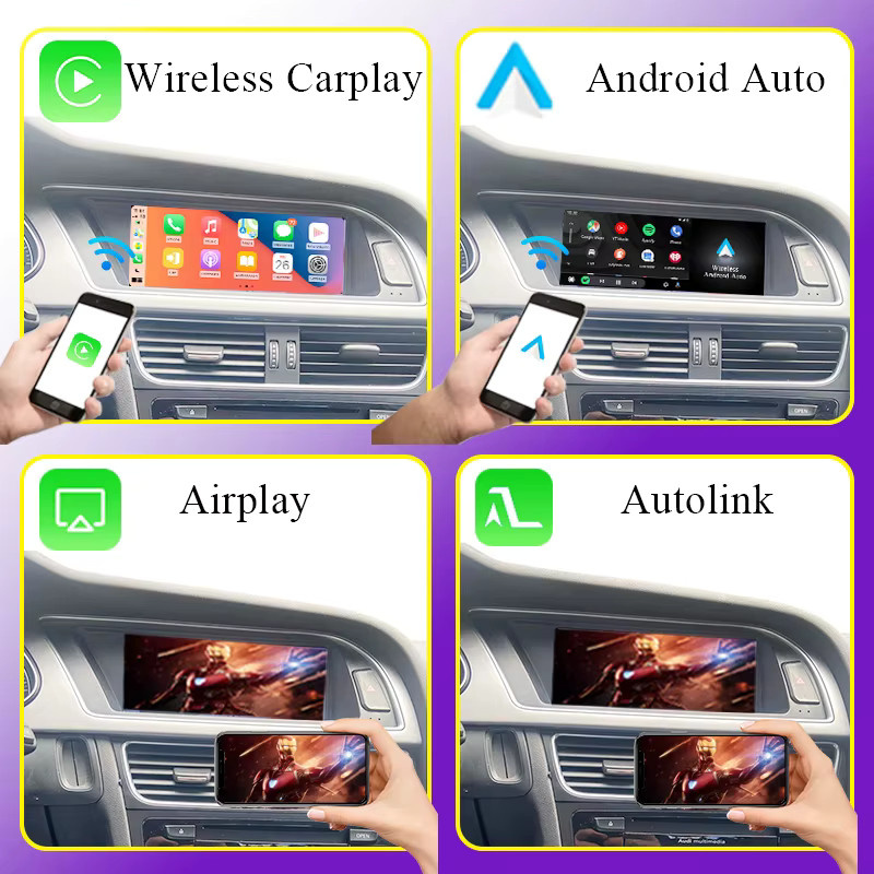 AUTOTOP Multimedia Radio mit 8,8 Zoll Touchscreen für Audi A4 B8 2013-2016 inklusive Carplay, Android Auto, MMI 2G/3G, Spiegel Link und Airplay in Schwarz - Bild 2
