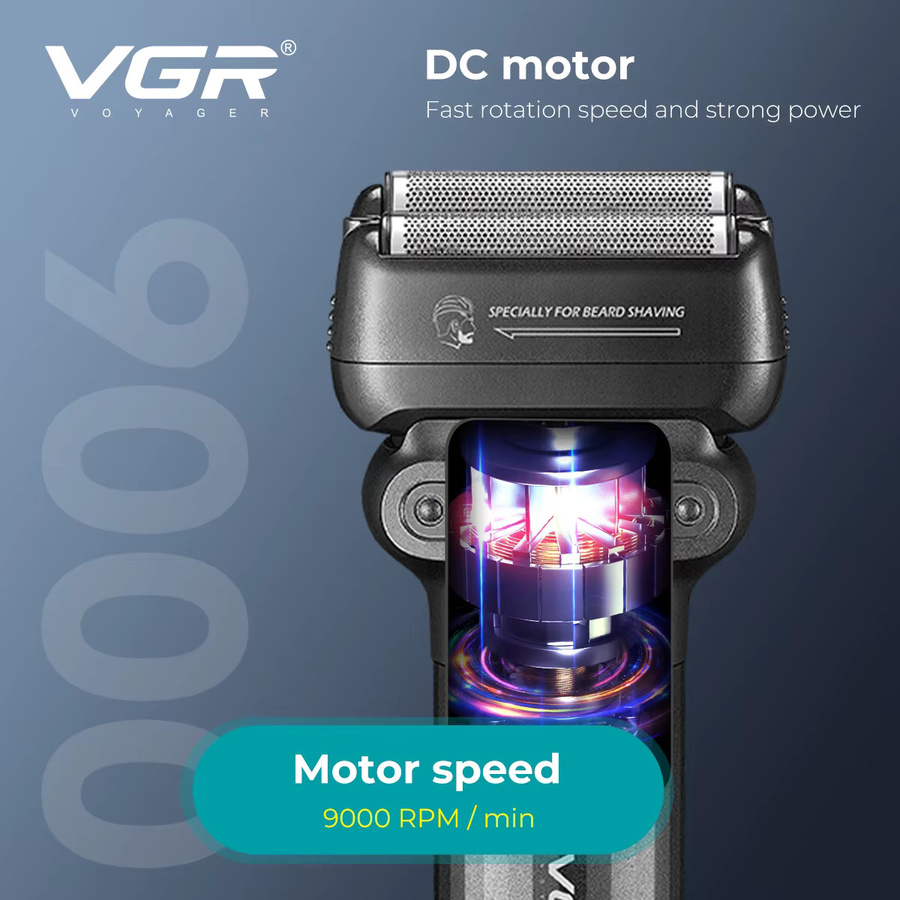 VGR Elektrorasierer Barttrimmer für Herren, Gesicht - Bild 2