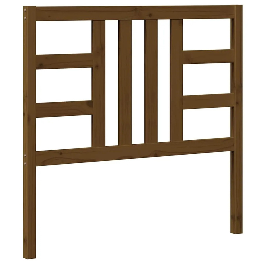 vidaXL Kopfteil aus Kiefer-Massivholz in Honigbraun, rustikales Design, B: 106 cm, T: 4 cm, H: 100 cm - Bild 2
