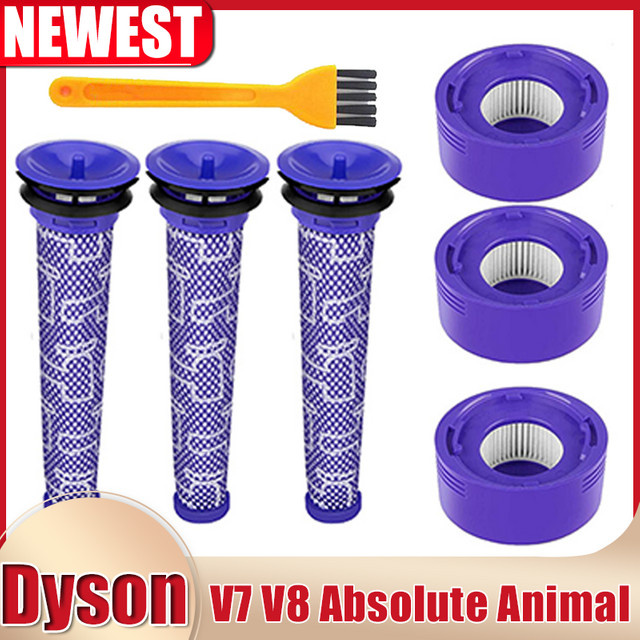 HEPA-Filter und Vorfilter Set für Dyson V7 V8 Absolute Animal Motorhead Akku-Staubsauger Ersatzteile - Bild 1