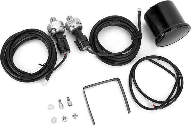 Wosawe Digitaler Turbo Ladedruckanzeige LED Rot 2 Zoll mit Luftdrucksensor Kit in Schwarz - Bild 1